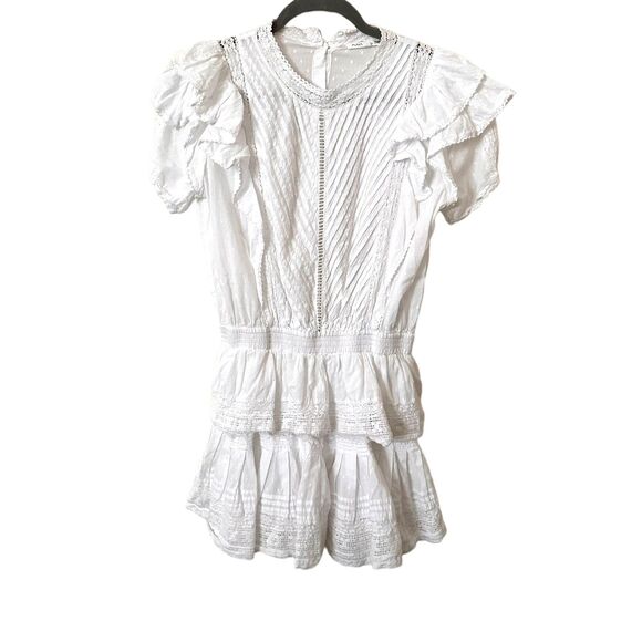 MAIA BERGMAN Mery Ruffled Mini Dress Sz Medium - Picture 2 of 6